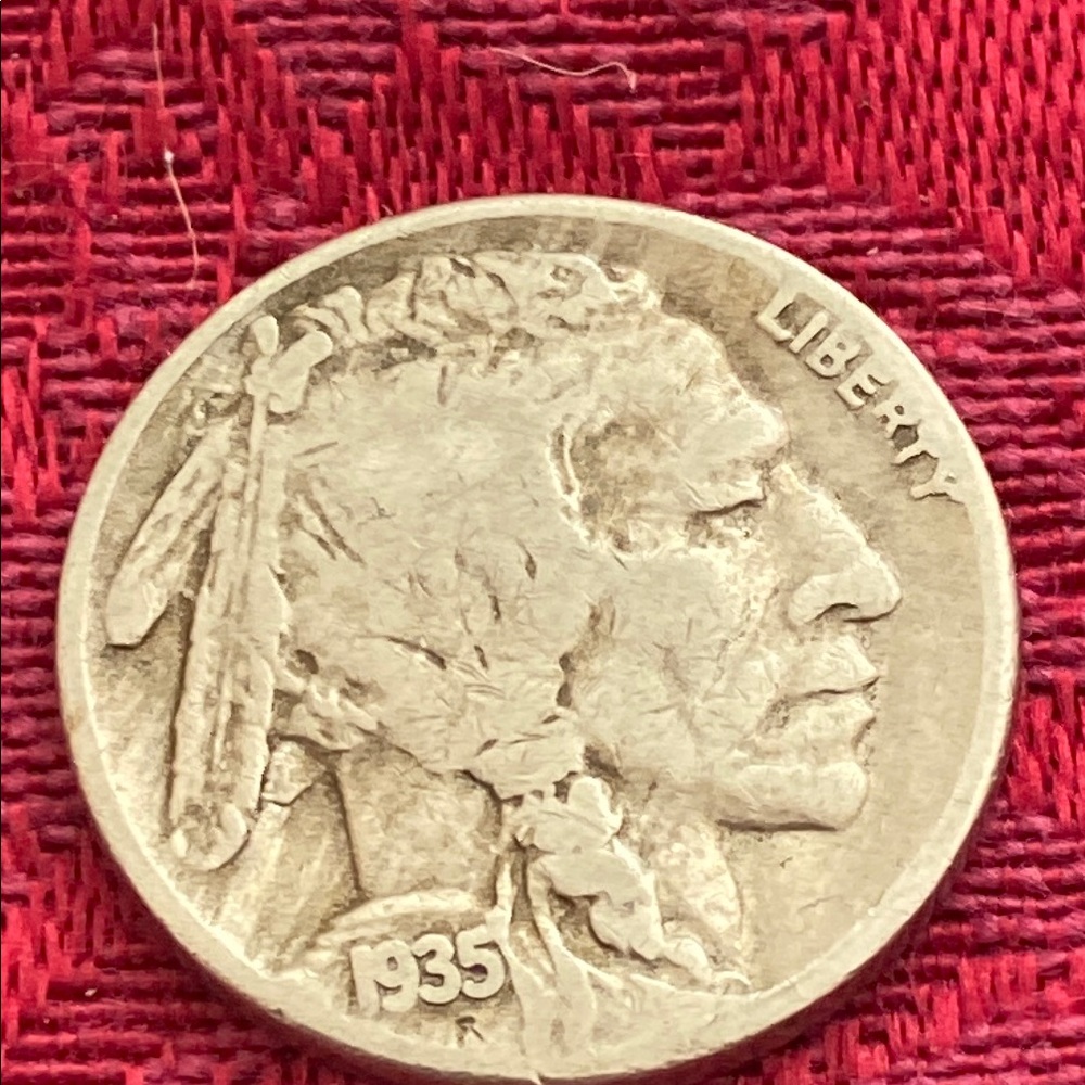 Vintage 1935S Indian Buffalo Nickel
